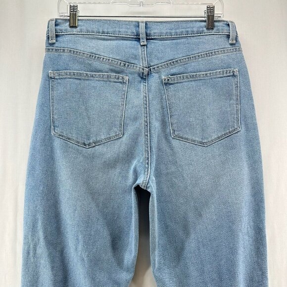 No Boundaries Jeans Juniors 13 Light Wash Denim Distressed High Rise Ankle Blue - Picture 5 of 12